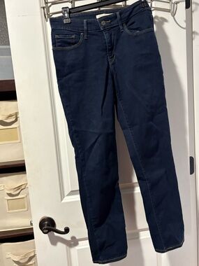 Classic Women's Navy Straight-Leg Jeans